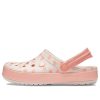 Sezónní grafické dřeváky Crocs Crocband „Pink White“ 205579-6PR