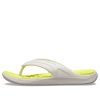 Stylové žabky Crocs Reviva s kulatou špičkou „White Yellow“ 205545-1CC
