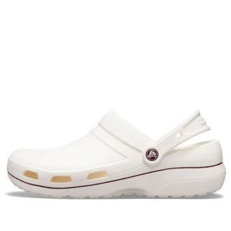 Útulné sportovní unisex bílé hnědé sandály Crocs odolné proti opotřebení „White Brown“ 205883-0FW