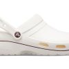 Útulné sportovní unisex bílé hnědé sandály Crocs odolné proti opotřebení „White Brown“ 205883-0FW