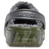 Unisex maskáčové pantofle Crocs Baya s potiskem Fleece 205975-97G