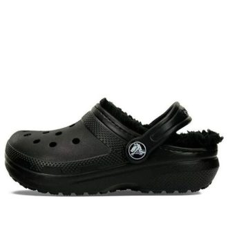 Venkovní sandály Crocs (GS) s podšívkou Clog „Black“ 207009-060